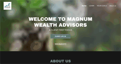 Desktop Screenshot of magnumwealthadvisors.com
