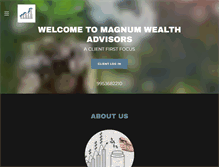 Tablet Screenshot of magnumwealthadvisors.com
